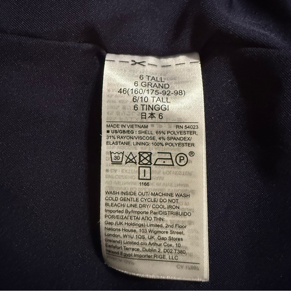 Gap Navy Blue Basic One Button Blazer - image 5